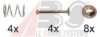 CARRAB BP 6004 Accessory Kit, brake shoes